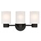 Westinghouse Fixture Wall 60W 3-Light Sylvestre ORB CylIndoorical Frosted Glass 6354100 - alternate 1